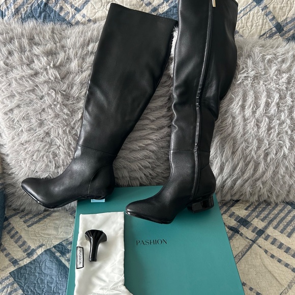 Pashion blake high leather boots. - Picture 2 of 3